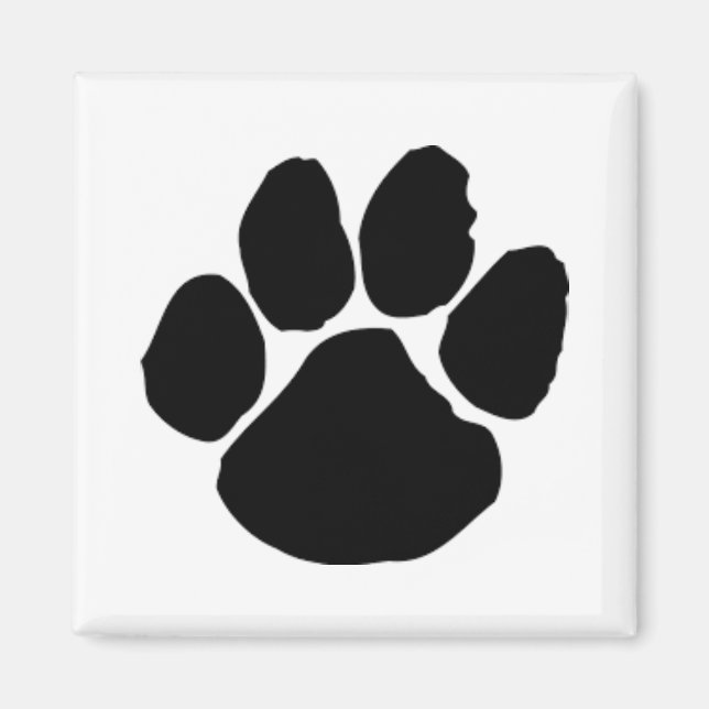 Dog Paw Print Kühlschrankmagnet Magnet (Vorne)