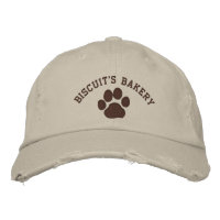 Dog Paw Print mit anpassbarem Text und Farben