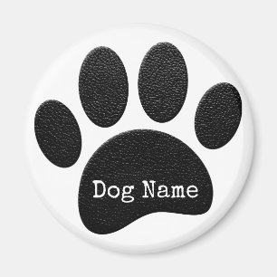 Dog Paw Print mit benutzerdefinierten Schreibmasch Magnet