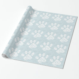 Dog paw print. Pet lover. Geschenkpapier
