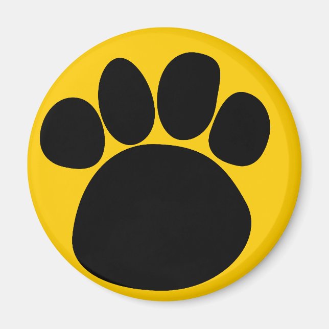 Dog Paw Print to Paw Magnet (Vorne)