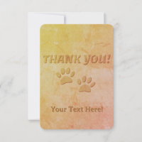 Dog Paw Print und benutzerdefinierter Text