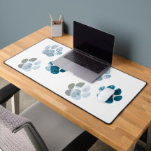 Dog Paw Prints - Beach Waves und Sand Beach