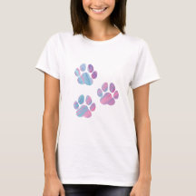 Dog Paw Prints - farbenfrohe Wirbel