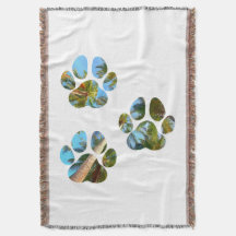 Dog Paw Prints - Tropische Palmen