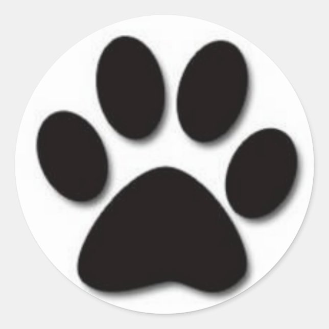 Dog Paw Sticker (Vorderseite)