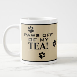 Dog Paw Typografie Tea Lover's Custom Specialty Jumbo-Tasse