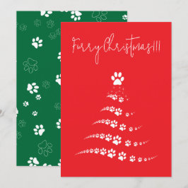Dog Paw Weihnachtsbaum | Weihnachten