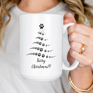 Dog Paw Weihnachtsbaum   Weihnachten Tasse