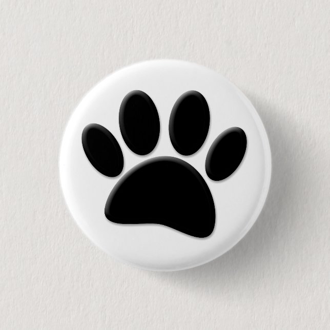 Dog Pawprint Button (Vorderseite)