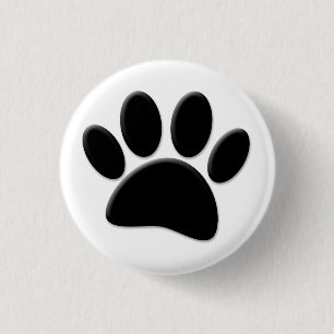 Dog Pawprint Button