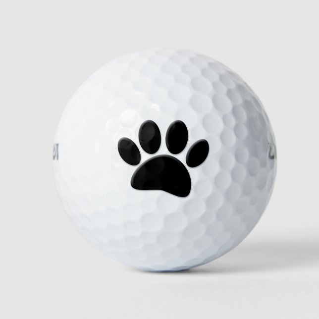 Dog Pawprint Golfball (Vorderseite)