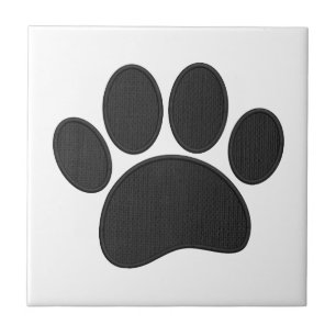 Dog Pawprint Imitate Stickerei Fliese