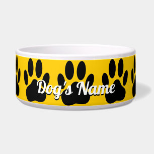 Dog Pawprint Individuelle Name Napf