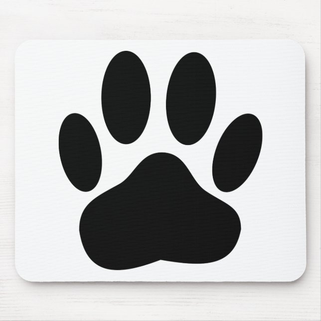 Dog Pawprint Mousepad (Vorne)