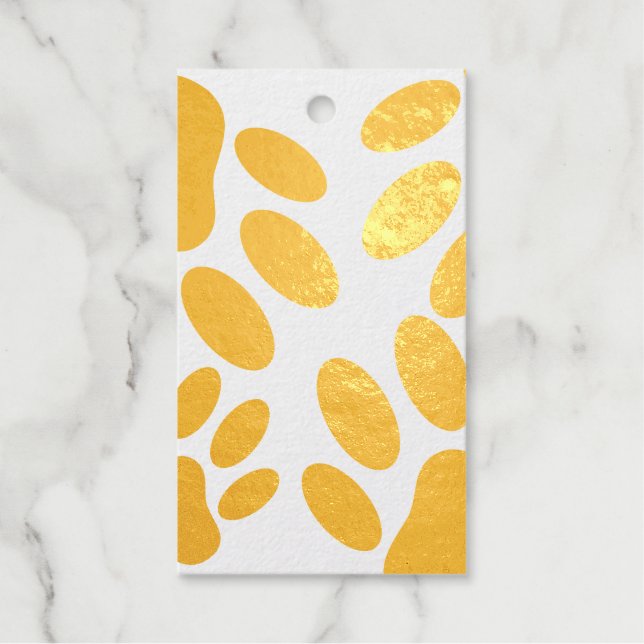 Dog Pawprint Muster Geschenkanhänger (Vorderseite)