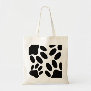 Dog Pawprint Muster Tote Bag Tragetasche