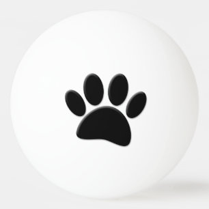 Dog Pawprint Tischtennisball