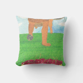 Dog paws and cherry pillow kissen