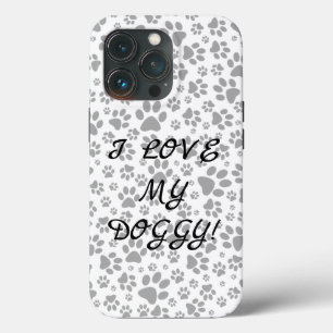 Dog Paws Black and White Polka Dot Case-Mate iPho iPhone Hülle