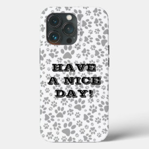 Dog Paws Black and White Polka Dot Case-Mate iPho iPhone Hülle