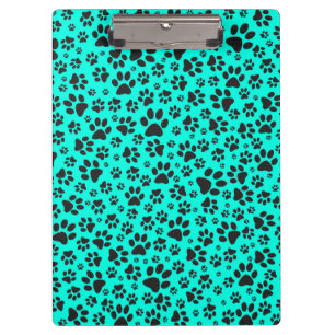 Dog Paws Black and White Polka Dot on viviviviane Klemmbrett