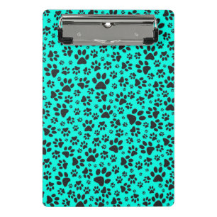 Dog Paws Black and White Polka Dot on viviviviane Mini Klemmbrett