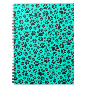 Dog Paws Black and White Polka Dot on viviviviane Notizblock