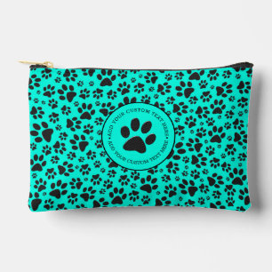 Dog Paws Black and White Polka Dot on viviviviane Zubehörtasche