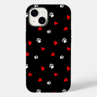 Dog Paws Herzmuster Case-Mate iPhone 14 Hülle
