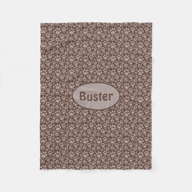 Dog Paws Pet Blanket Fleecedecke (Vorderseite)