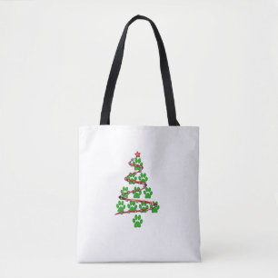 Dog Paws Print Christmas Tree für Hunde Liebhaber
