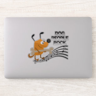 Dog People Rock Vinyl Sticker