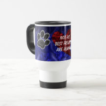 Dog Pet Best Friend Red Heart Puppy Paw Print
