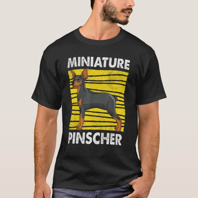 Dog   Pet Miniature Pinscher Dog Owner Min Pinsche T-Shirt (Vorderseite)
