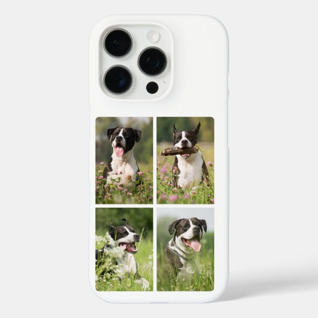 Dog Photo Collage Personalized Pet Case-Mate iPhone Hülle (Rückseite)