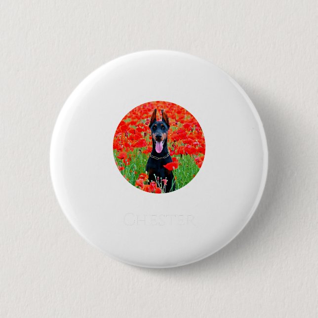 Dog Photo Shirt D Pet Gift  Button (Vorderseite)