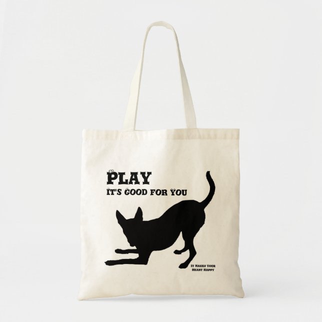 Dog Play Tote Bag Tragetasche (Vorne)