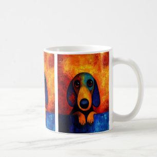 Dog Portrait Art Kaffee Tasse
