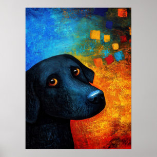 Dog Portrait Art Poster