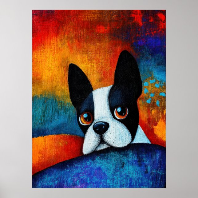 Dog Portrait Art Poster (Vorne)