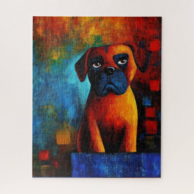 Dog Portrait Art Puzzle (Vertikal)