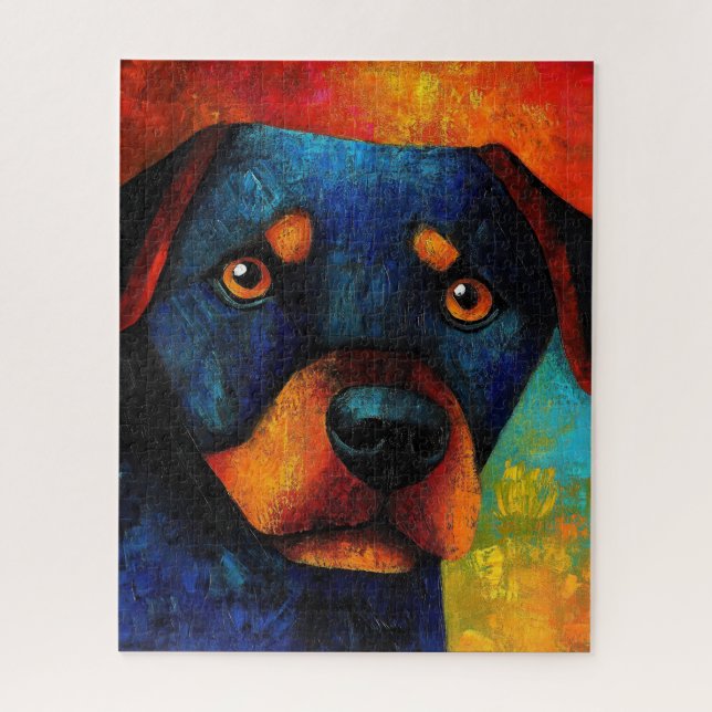 Dog Portrait Art Puzzle (Vertikal)