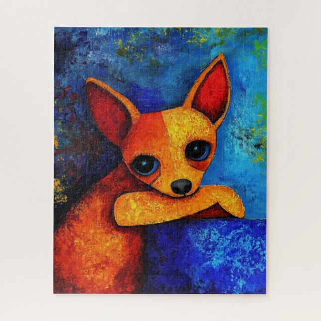 Dog Portrait Art Puzzle (Vertikal)