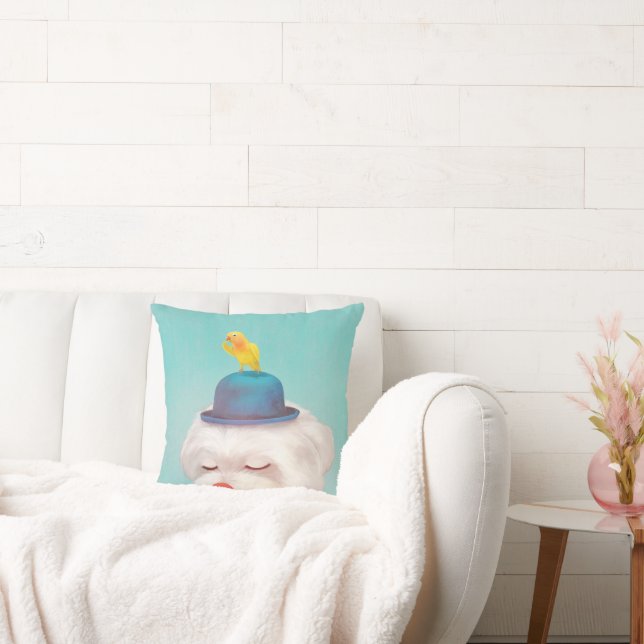 Dog-Portrait Kissen (Liege)