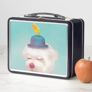 Dog-Portrait Metall Brotdose