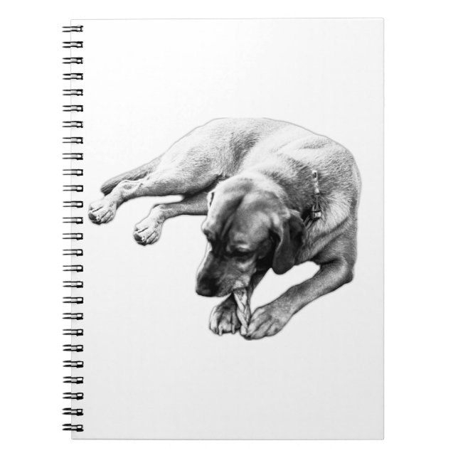 Dog-Portrait-Notebook Notizblock (Vorderseite)
