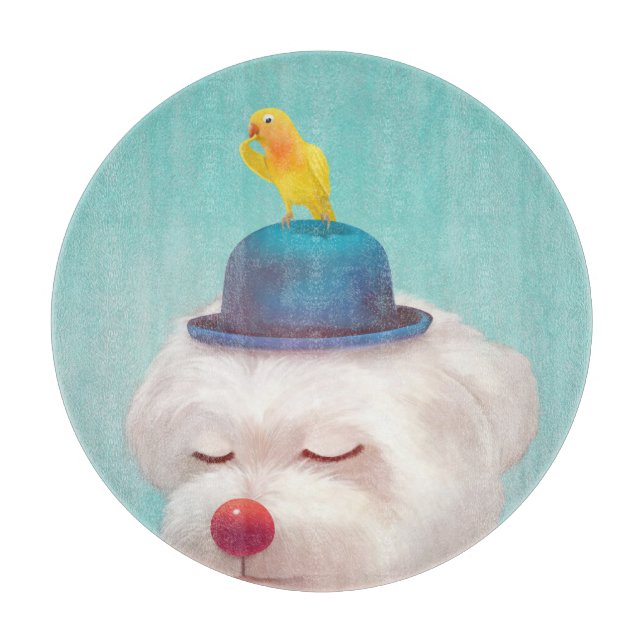 Dog-Portrait Schneidebrett (Vorderseite)