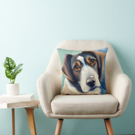 Dog Portrait Sketch 3D-Malerei Kissen