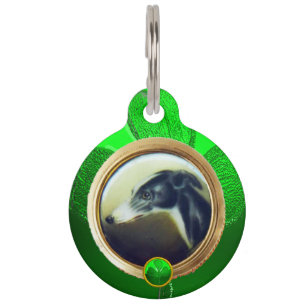 DOG PORTRAITS / Irish Greyhound Foto Template Tiernamensmarke